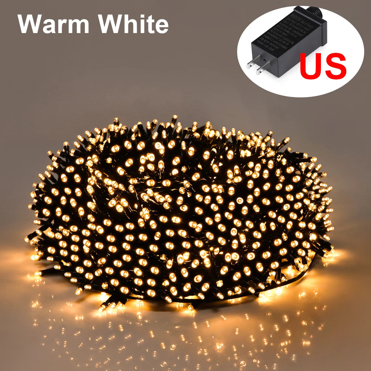 50M 100M 24V LED Christmas Lights Fairy Garland String Light Waterproof For Outdoor Garden Home Holiday New Year Party Decor.