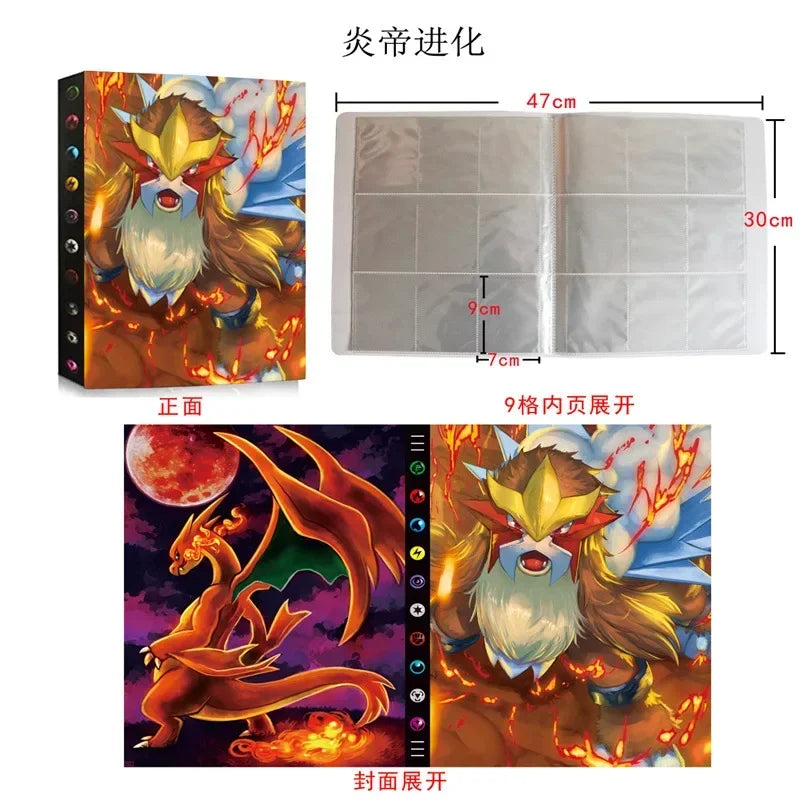 Cartoon 9 Pocket 540 Card Pokemon Album Book Anime Map Game Pokémon Cards PIKACHU Collection Cards Children Birthday Gift