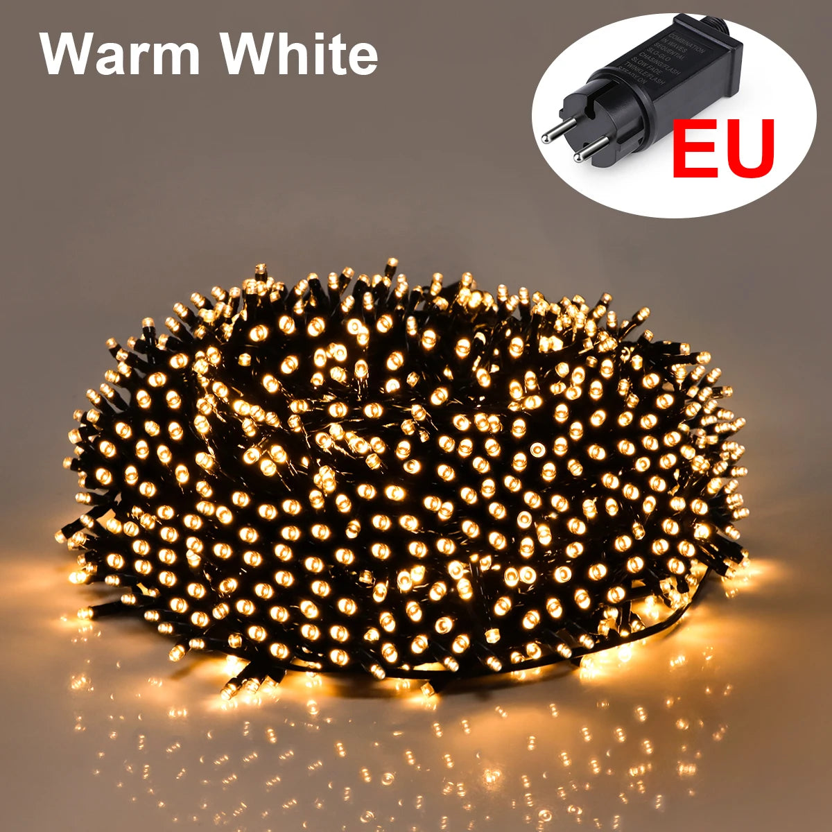 50M 100M 24V LED Christmas Lights Fairy Garland String Light Waterproof For Outdoor Garden Home Holiday New Year Party Decor.