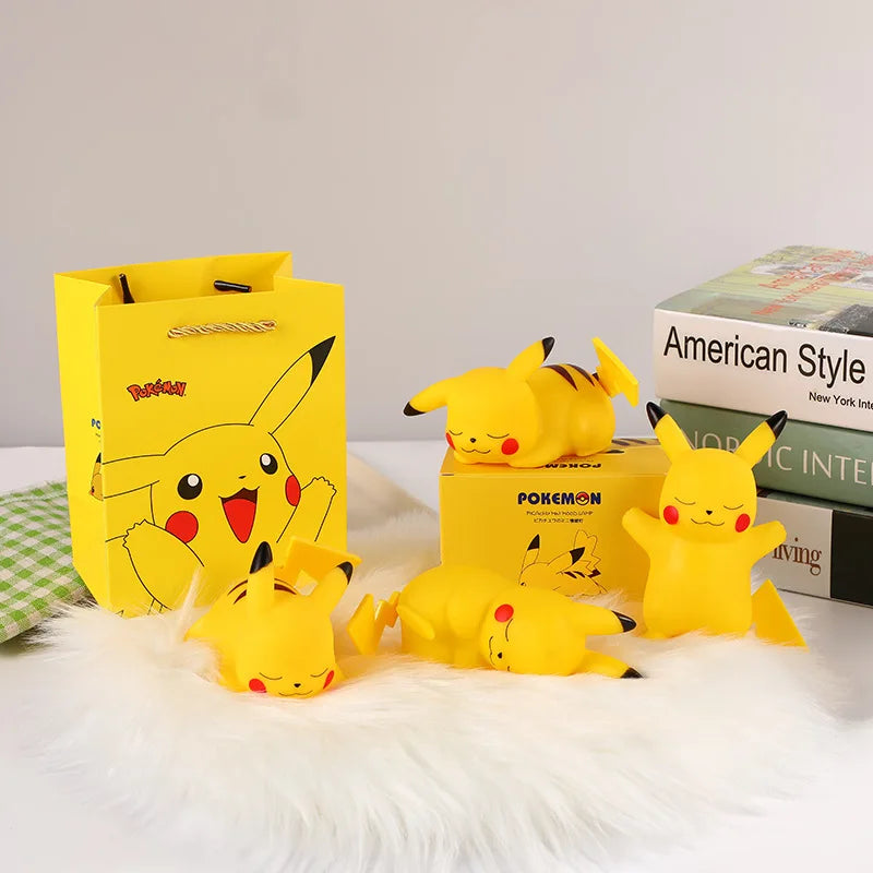 Pokemon Pikachu Night Light Glowing Children Toy Pokemon Pikachu Cute Bedside Lamp Children's Birthday Christmas Present